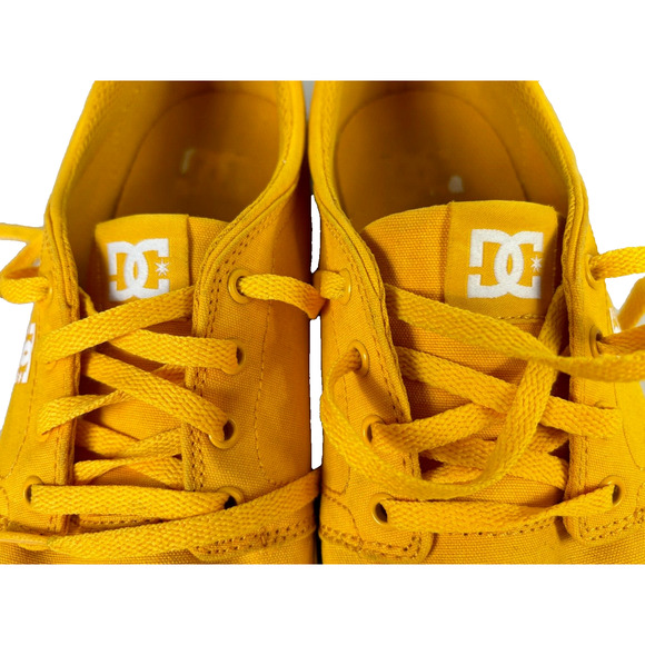 DC Mens Size 9 Trase Tx Skateboard Shoes 300126 Low Top Lace Up Yellow - Picture 8 of 11
